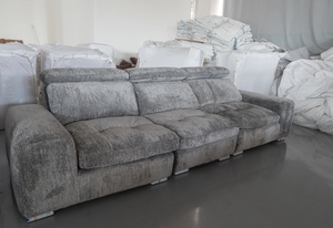 أريكة على شكل U خضراء على شكل حرف U طقم مخملي مع كرسي أريكة لغرفة المعيشة أثاث مكتبي - Product Image 6