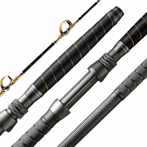 Canna da Pesca per Grandi Prede con Manico in EVA, 1.5 Sezioni, per Pesca in Acqua Salata, Trolling in Acque Profonde, Pesca d'Altura, Spinning, 1.65m 1.8m, per Marlin - Product Image 1