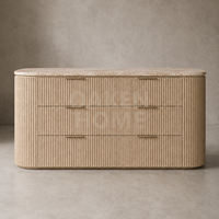 Commode de chambre OAKEN moderne en chêne massif, taille personnalisable, 6 tiroirs, meuble de rangement pour chambre à coucher, mobilier de maison