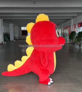 Disfraz <span class=keywords><strong>de</strong></span> dinosaurio inflable rojo realista para representaciones teatrales, desfiles <span class=keywords><strong>de</strong></span> festivales, disfraz <span class=keywords><strong>de</strong></span> Mascota, <span class=keywords><strong>alquiler</strong></span> <span class=keywords><strong>de</strong></span> Cosplay para caminar - Product Image 3