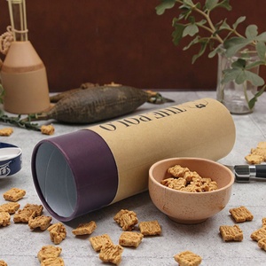 Tube en papier kraft écologique avec feuille d'aluminium alimentaire, tubes en carton personnalisés avec logo imprimé pour aliments et vêtements - Product Image 3