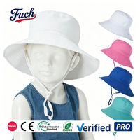 Chapeau Bob Enfant Uni avec Cordon de Serrage, Logo Personnalisé, Fabrication OEM, Fournisseur de Chapeaux de Soleil de Plage en Gros