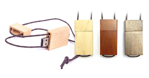 Artículos de regalo promocionales Unidad flash USB de madera Memoria USB de boda con cordón 2GB 4GB 8GB 16GB 32GB 64GB 128GB 256GB 512GB - Product Image 3