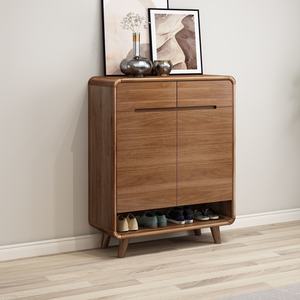 <span class=keywords><strong>ตู้</strong></span>เก็บ<span class=keywords><strong>รองเท้า</strong></span>ไม้จริงแบบตั้งพื้นสำหรับห้องนั่งเล่นอเนกประสงค์ ทนทาน ทันสมัย - Product Image 1