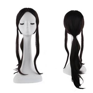Perruque de cosplay Divine Statue noire 32 pouces sans lacet, en fibre synthétique haute température, cheveux d'anime pour cosplayeur, jeu de rôle, convention - Product Image 1