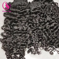 Vente en gros d'extensions de cheveux ondulés naturels bruts vietnamiens 100% vendeur de paquets de cheveux humains bouclés birmans à cuticule alignée