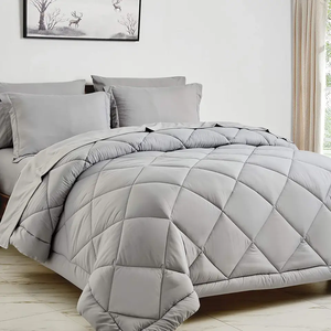 Piumino per Tutte le Stagioni Queen Size, Piumone Super King in <span class=keywords><strong>Piuma</strong></span> <span class=keywords><strong>d</strong></span>'<span class=keywords><strong>Oca</strong></span> e Anatra, <span class=keywords><strong>Trapunta</strong></span> per Campeggio e Hotel, Piumino 100% <span class=keywords><strong>Piuma</strong></span> - Product Image 1