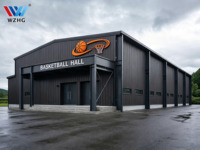 Pabellón de Baloncesto de Acero Personalizado, Centro Deportivo Interior de Gran Envergadura, Edificio Metálico Insonorizado para Centro Comunitario