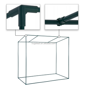 Invernadero Portátil de Acero HUGELEAF, Moderno, Metálico, Tipo Túnel, con Puerta Enrollable, para Cultivo de Vegetales en Invierno al Aire Libre - Product Image 4