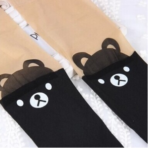 Japonés Harajuku estilo chica imprimir medias totoro Calcetines, medias lencería sexy transparente caliente - Product Image 1