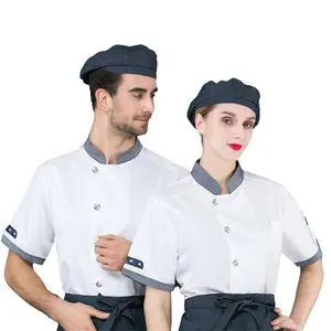 Moda Mais Recente 5 Estrela Melhor Uniforme Do Hotel Com Avental E Chapéu Do Cozinheiro Chefe