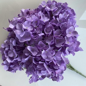 Ramo de Hortensias Francesas Suzume Ii de 5 Cabezas, 50 cm, Multicolor, Flor Artificial para Decoración de Bodas - Product Image 4
