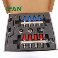 Collecteur PEX IFAN OEM pour chauffage par le sol radiant DN25*3/4" 2-8 voies eau froide et chaude