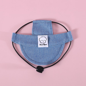 Thú cưng đi chơi denim Mũ mặt trời mèo chó đỉnh mũ thêu hoạt hình dễ thương thời trang thú cưng mũ tùy chỉnh mũ mềm - Product Image 6