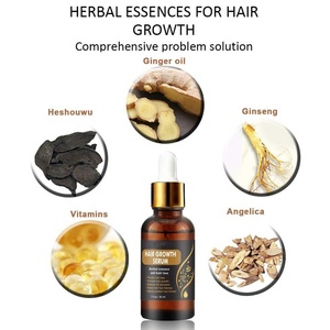 Sérum Capillaire Herbal OEM Marque Blanche, Gingembre He Shou Wu Ginseng Anti-Chute de Cheveux, Croissance Rapide, Réparation des Follicules, Soin Capillaire - Product Image 3