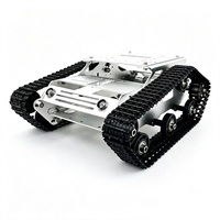 Chasis de Tanque Oruga WD-HM-TR300P, Plataforma de Desarrollo de Robots ROS de Código Abierto, Control Remoto de Aleación de Aluminio