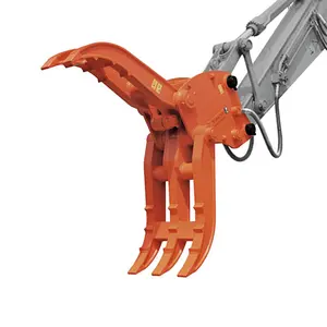 hydraulic grab manufacturers hydraulic mini excavator rotating grapple hydraulic grapple for PC100-7 excavator