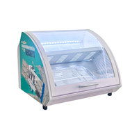 Réfrigérateur de présentation de chocolat Meisda SC15 de 15 litres, design personnalisé, vitre incurvée, refroidissement direct, pour gâteaux et coupes