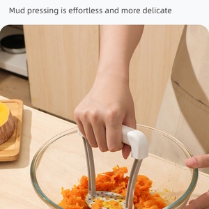 Custom Portable Stainless Steel Kitchen Tools Creative Garlic Crusher Potato Ricer Masher <b>Press</b> Machine Household <b>Fruit</b> - Product Image 4