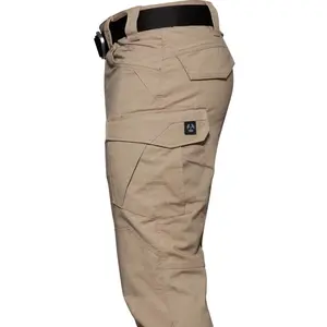 Calças impermeáveis dos homens Tactical Olive combate calças caminhadas multi bolsos cargas calça calças