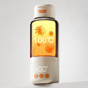 Completamente caffè bere tazze vendita metallo bottiglia di alimentazione latte calda bocca larga bollitore elettrico da viaggio per le ragazze - Product Image 3