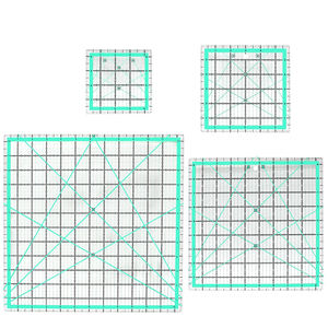 <span class=keywords><strong>Regla</strong></span> de Acrílico para <span class=keywords><strong>Patchwork</strong></span> y Costura ALLWIN, Fabricada Profesionalmente, para Manualidades, <span class=keywords><strong>Cuadrada</strong></span>, de 3 mm de Grosor, con Impresión a Doble Color - Product Image 2