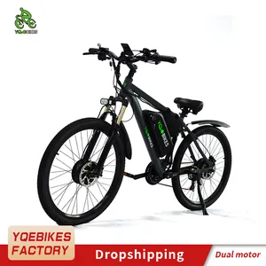 YQEBIKES Schnelle Geschwindigkeit 48V 1000W Leistungs starker Doppel motor 26 Zoll Slim Tire MTB E Mountainbike Pedal Assisted E-Bike für Erwachsene