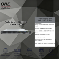 Prix d'usine 1U 2-prises X | Serveur IA FusionServer1288H V5/V6/V7 DeepSeek R1/V3/V3.2, serveur rack basse consommation 1288H V5 V6 V7