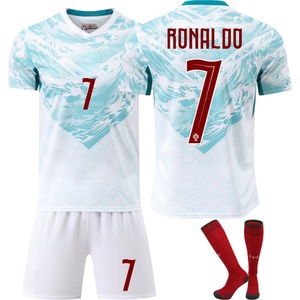 Camisetas de Fútbol Personalizadas OEM ODM 2026, Uniformes de Equipo al por Mayor, Logotipo y <span class=keywords><strong>Número</strong></span> Personalizados, Impresión Digital, Poliéster Transpirable - Product Image 3