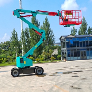 Nacelle élévatrice articulée électrique de haute qualité, 10 m, hauteur de travail 12 m, capacité de charge 200 kg, petit modèle télescopique - Product Image 4