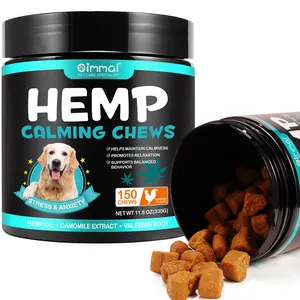 OIMMAI पालतू कुत्ते शांत निजी लेबल कस्टम प्राकृतिक कार्बनिक चिकन पालतू भोजन chews नमकीन, सन तसल्ली कुत्तों के लिए chews