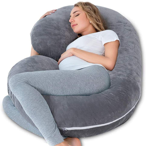 Oreiller de <span class=keywords><strong>grossesse</strong></span> pour une meilleure qualité de sommeil, soutien ferme, respirant, soutien des hanches, récupération post-partum, hypoallergénique - Product Image 1