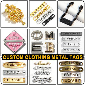 Etiquetas Metálicas para Ropa, Accesorios de Ropa, Aleación de Zinc, Diseño de Logotipo de Marca Personalizado, Etiquetas de Metal para Prendas - Product Image 3