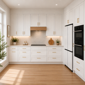 Gabinetes <span class=keywords><strong>de</strong></span> Cocina Modulares Personalizados, Gabinetes <span class=keywords><strong>de</strong></span> Baño <span class=keywords><strong>de</strong></span> <span class=keywords><strong>Resina</strong></span> Laminada, Armarios para Fabricación Moderna en Fábrica - Product Image 1