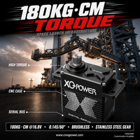 Moteur Servo à Couple Élevé XQ-S9150D 180kg 16.8V Sans Balais Étanche Bus Série Engrenage Acier Inoxydable Bras Robotique Vente en Gros OEM