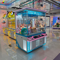 Machine à six griffes avec 6 griffes, distributeur de jouets en peluche pour enfants, unique et grande de 53 pouces, jeux d'arcade à monnayeur