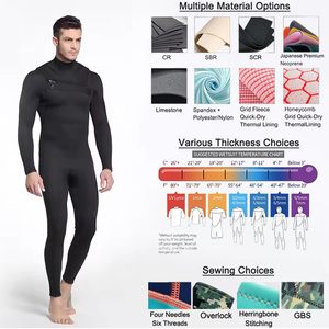 Trajes de Neopreno para Hombre de 5 mm, Tops de Neopreno Limestone, Trajes de Neopreno para Mujer Yamamoto 45 Oneil, Traje de Neopreno de 3 mm para Buceo Libre y Triatlón - Product Image 3