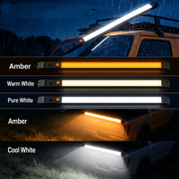 Lampu LED Strip Tahan Air untuk Tenda RV, Dapat Diredupkan dengan Dua Tombol, Lampu Atap Tenda, Lampu Strip untuk RV, Truk, Camper Van