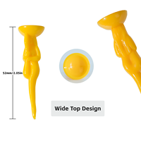 Tees de golf en bambou, plastique PP et bois, design en forme de dame, durables, écologiques, légers, 52 mm, prix direct d'usine, accessoires de golf