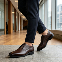Chaussures Derby à lacets de luxe pour le bureau, la carrière et les mariages, de haute qualité, antidérapantes et résistantes à l'usure, vente en gros d'usine