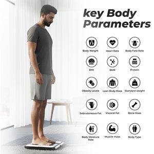 Báscula Inteligente de Grasa Corporal Única de 180 kg, Báscula Digital de Composición Corporal, Báscula de Baño con Bluetooth y Monitor de Salud - Product Image 3