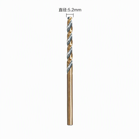 Foret hélicoïdal HSS à queue droite 4,1-4,8 mm, entièrement affûté, en acier allié, pour le perçage de tôles, vente en gros OEM pour usines