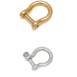 Hebilla de anillo en D sólida de alta calidad S1112 para bolso, anillo en D de latón, accesorios para bolso de equipaje