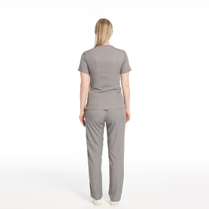 Personnel médical travail costume tenue décontractée ensembles Stretch femmes infirmière survêtement vêtements de sport hôpital gommage uniformes tissés pour les femmes - Product Image 3