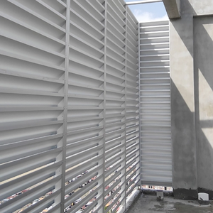 Mutfak ve Banyo Güneşliği için Dikey Tasarımlı Özel Boyut ve Renkte Sabit Alüminyum Panjur Pencere - Product Image 2