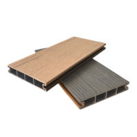 Planche de terrasse extérieure imperméable en WPC creux, revêtement composite en aluminium gaufré 3D