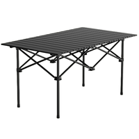Table de camping pliable à plateau roulant, légère et portable, mini-table d'extérieur résistante à la chaleur avec sac de transport, mobilier d'extérieur pour hôpital