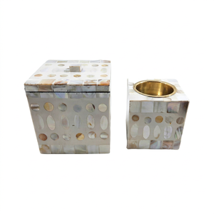 Juego de Caja de Incienso de Alta Calidad con Incrustaciones de Madreperla, Quemador de Incienso con Aroma a Rosa, Mubkhara Árabe, Porta Incienso de la India - Product Image 1