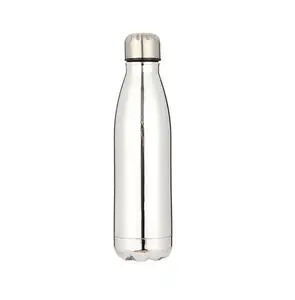 Cola şekilli paslanmaz çelik çift duvar vakum termos spor su şişesi/Fincan şişesi Fincan/Botol/Bottiglia/kola şişesi/Fincan