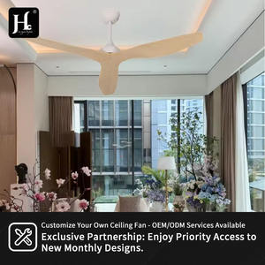 Ventilador de Techo Moderno de Perfil Bajo de 52 Pulgadas con Control Remoto, Ahorro de Energía, Motor de CC, Cuerpo de Madera Contrachapada, Color Blanco - Product Image 6